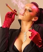 Bio page of Kiera Pharelle smoking fetish model